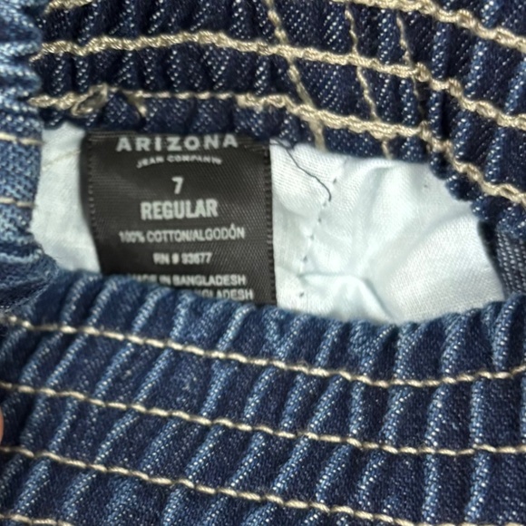 NEW Boy’s Arizona Pull-On Pant Jeans Size 7 Dark Wash - Picture 5 of 7